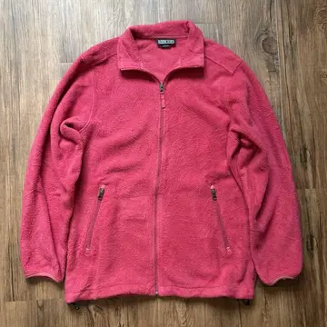 LANDS' END 90s 플리스 자켓 미국제 드로 코드 부착