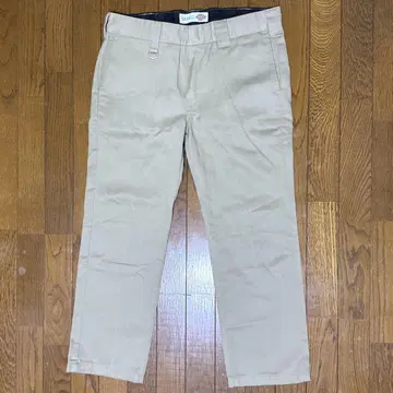 Dickies 구제 의류 워크 팬츠 로우라이즈 슬림 타입 센터 프레스