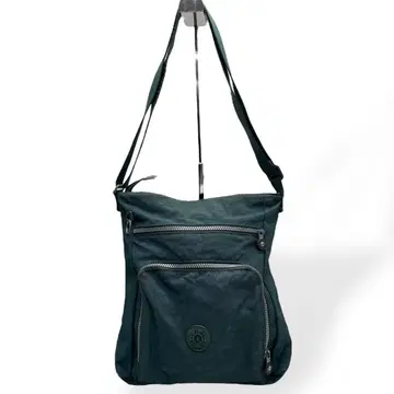 고품질 Kipling 키플링 숄더백 나일론 그린 사선 가케