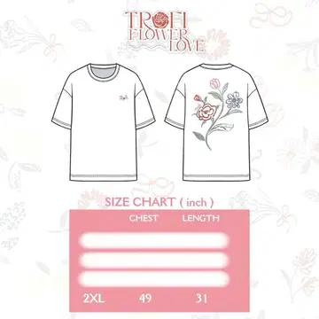 [ 9/30 삭제 ] Trofi Flower Love 셔츠