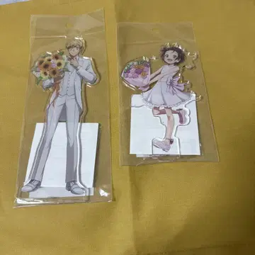 메달리스트 굿즈 여름 꽃다발 아크릴 스탠드 새상품 두 개 세트