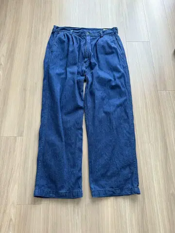 orslow TWO TUCK DENIM TROUSER One Wash