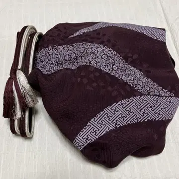 [ 중고품 순수 실크 ] 새상품급! 오비 장식 천, 허리띠 끈