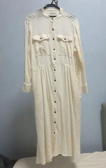롱 셔츠 원피스 긴팔
