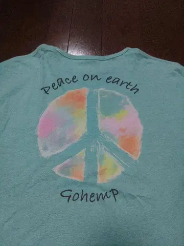 GO HEMP phatee T셔츠 L 타이다이 스카이블루