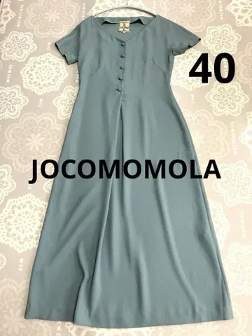 [ 호코모모라 ] 톤 다운 그린 반팔 롱 원피스 사이즈 40 시빌라