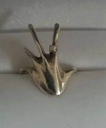 hand 손 모티브 실버 반지 빈티지