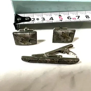 니시진 비단 커프스 링크 넥타이핀 세트