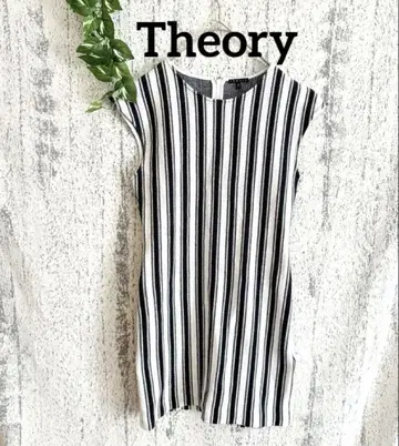 [ Theory ] 스트라이프 슬리브리스 원피스 여성용 (S)
