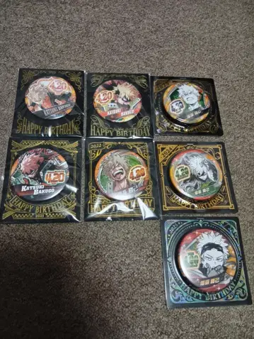 히로아카 바쿠고 카츠키 벌스데이 캔뱃지 세트 점프샵