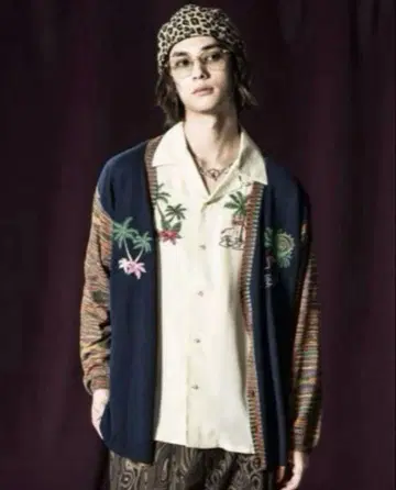 glamb Palm Tree 가디건 자수 가디건