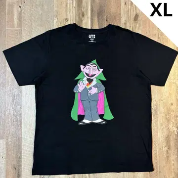 UT 유니클로 카우스 x 세서미 스트릿 카운트 백작 T셔츠 남성용 XL