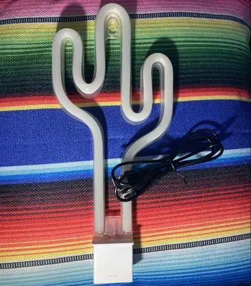 선인장 LED 네온 튜브 네온사인 usb