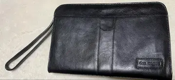 가죽 소재 블랙 백 남성용 컴팩트하고 휴대하기 편함