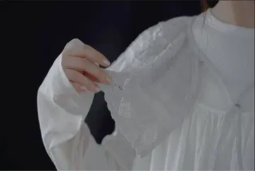 [ nest Robe ] 레이스 탈부착 카라 WHITE