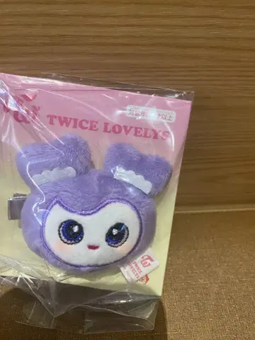 TWICE LOVERYS 봉제 인형 헤어핀 gigo 한정판 사나