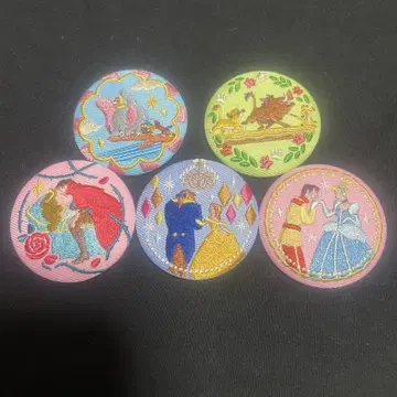 디즈니 자수 캔뱃지 5개 세트 3