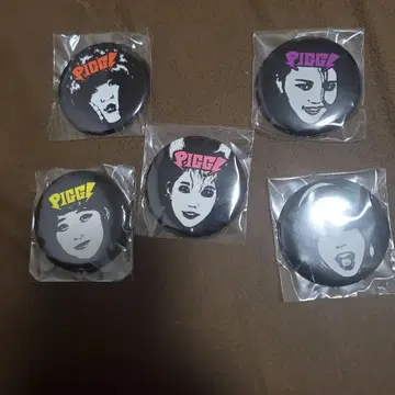 PIGGS 캔뱃지 6개 세트