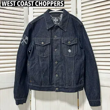새상품급 WEST COAST CHOPPERS 데님 자켓 M 이탈리아제