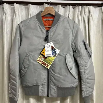 AVIREX 그레이 MA-1 자켓 M