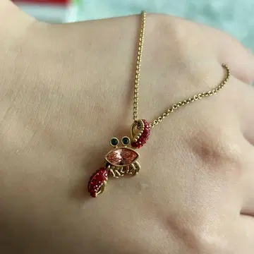 스와로브스키 Ocean Crab 게 모티브 목걸이 펜던트