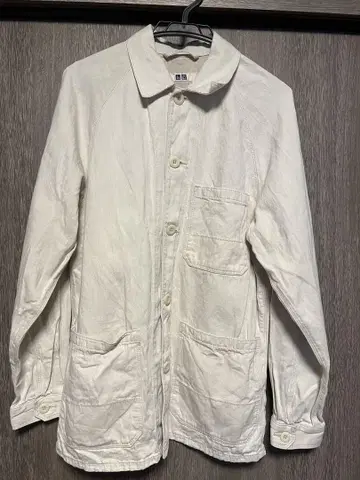 [ 새상품급 ] UNIQLO 유니클로 코튼/린넨 유틸리티 데님 자켓