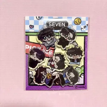 BTS 정국 굿즈 아크릴 키링 seven 세븐 모크님