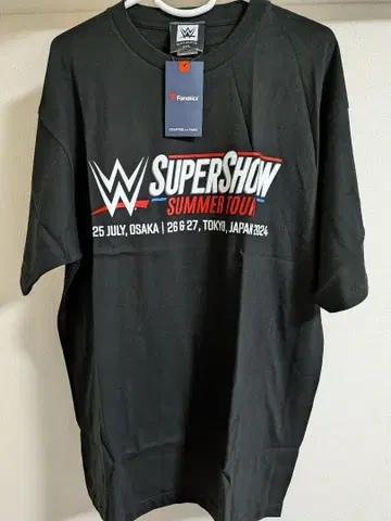 WWE 일본 공연 2024 한정판 디자인 T셔츠 XXL