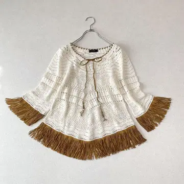 러브리스 프린지 로우게이지 니트 y2k 모리걸 페어리 그런지