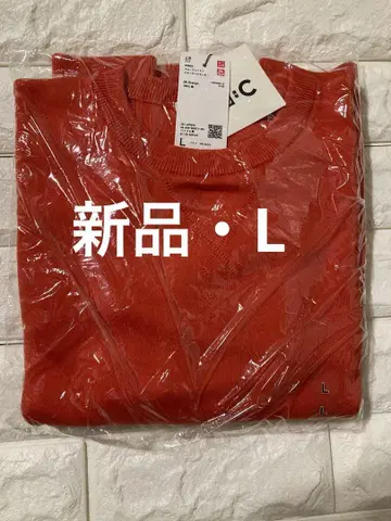 유니클로 스무스 코튼 크루넥 스웨터 L