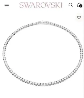 Matrix Tennis 목걸이 50cm 화이트