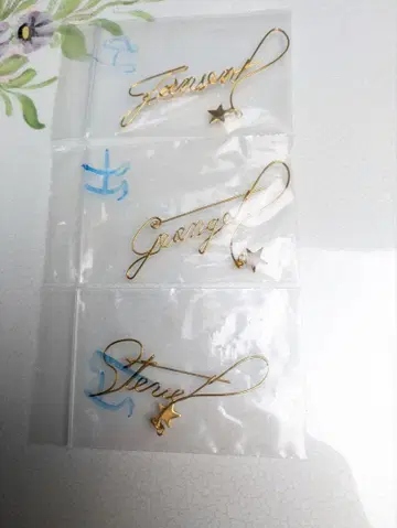미사용품 더 비틀즈 와이어 네임 3개