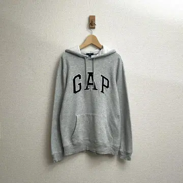 GAP 로고 후드티 후디 그레이 속기모 XS
