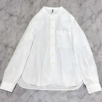 MHL. 노카라 코튼 셔츠 2 긴팔