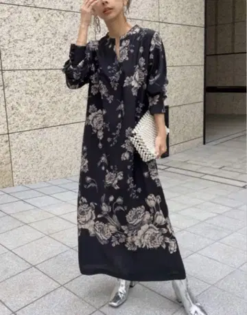 아메리빈티지 REHEMA KEY NECK DRESS