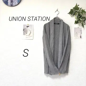 10100 UNION STATION 가디건 S 무지 프론트 오픈 겉옷