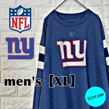 V834 [NFL] 프린트 롱 슬리브 [남성용 XL] 모쿠 블루