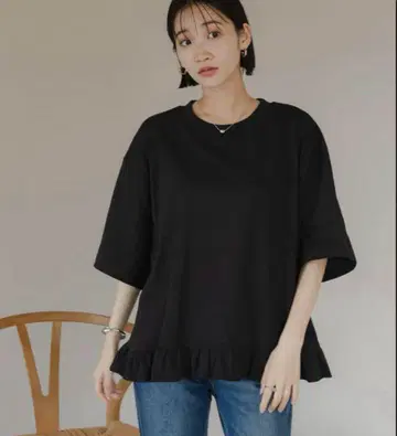 LOWRYS FARM 밑단 프릴 TEE 499875
