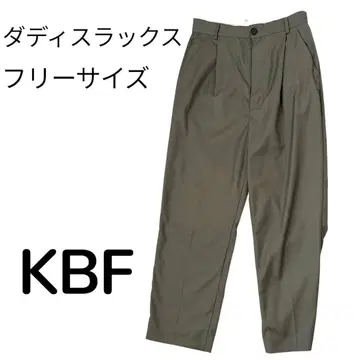 KBF 대디 슬랙스 카키 프리 사이즈 팬츠