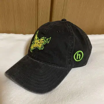 hidden ny logo washed cap black