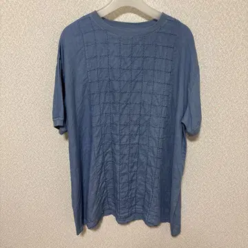 나카가와 마사시치 상점 격자 자수 린넨 튜닉