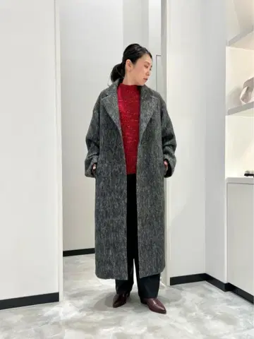 CITEN 와이드 슬리브 체스터 코트 샤기