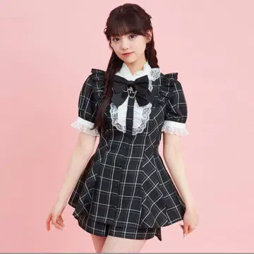 Secrethoney 액세서리 리본 셋업 반팔