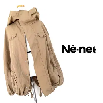 Ne-net 네 인터넷 판초 코트 미튼 포켓 마운틴 후드티