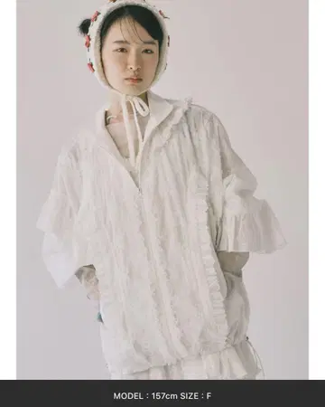 merry jenny / flower frill lace 블루종