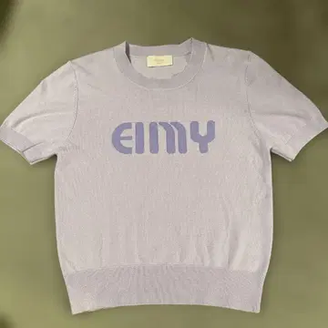 EIMY eimy 반팔 니트 연보라 새상품급 퍼플