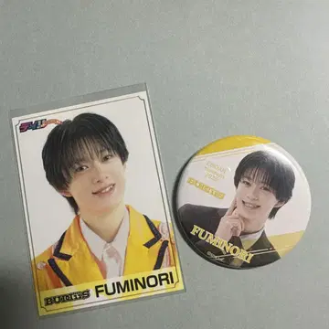 FUMINORI 트레이딩 카드와 캔뱃지 세트