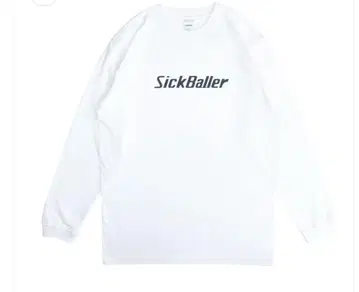 SickBaller 긴팔 티셔츠 화이트