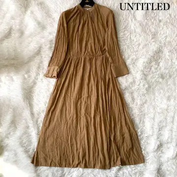 UNTITLED 카슈쿨 개더 롱 원피스 드레이프감 2 사이즈