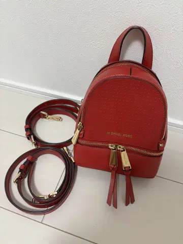 MICHAEL KORS 레드 미니 백팩